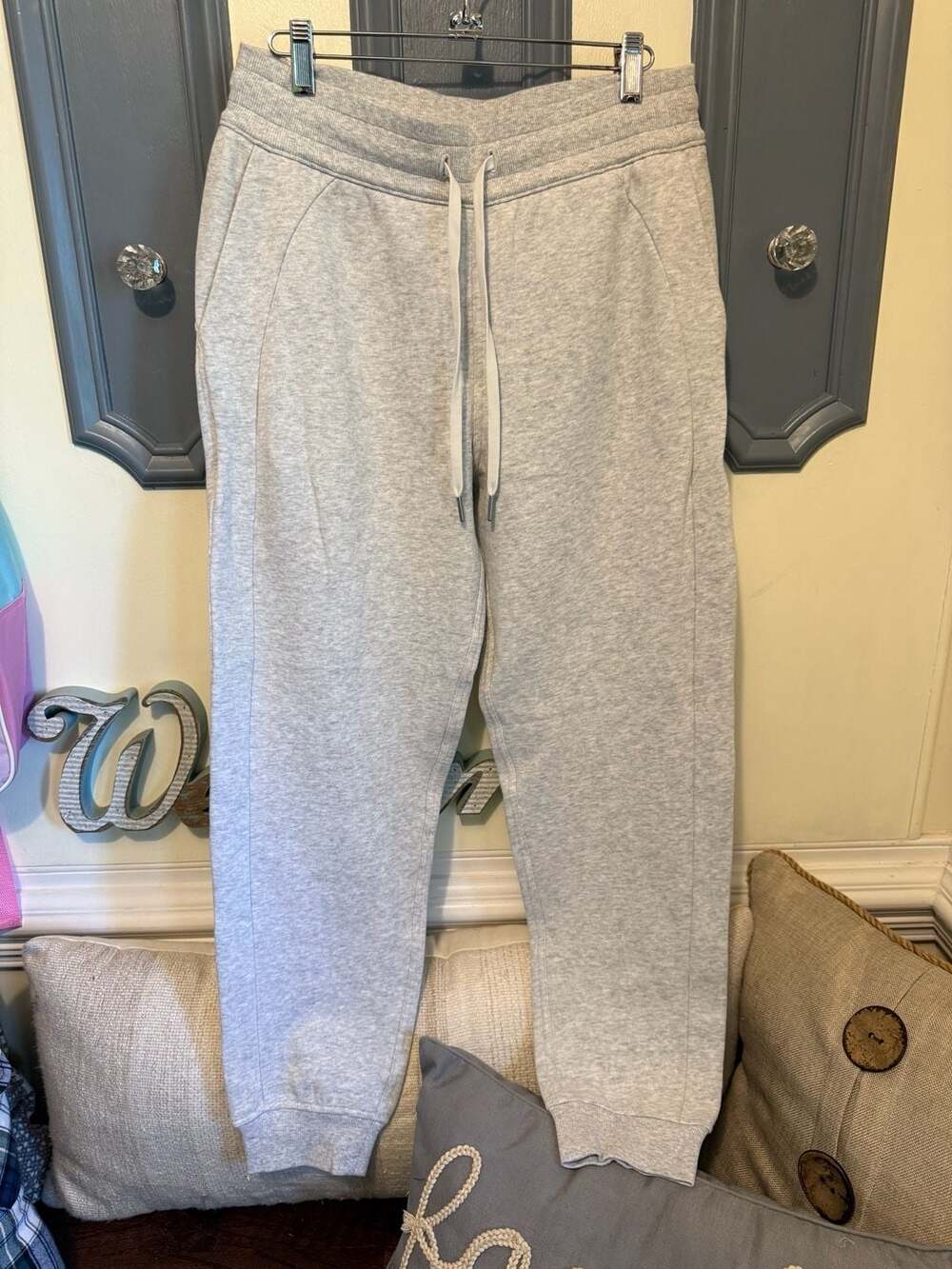 Lululemon Warm Down Jogger Heathered Medium Grey Size 8